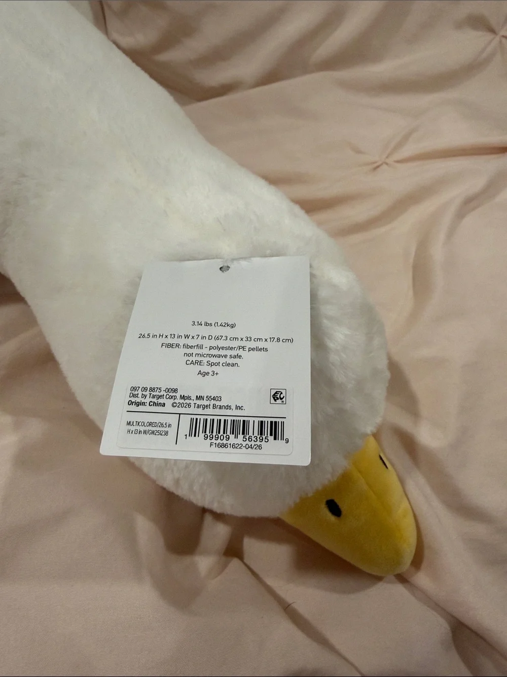Hollister White & Yellow Plush Seagull